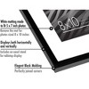Americanflat Thin Picture Frame in Black with Shatter Resistant Glass Horizontal and Vertical Formats for Wall and Tabletop - 8" x 10" - 3 of 4