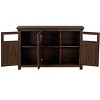 NicBex Modern Storage Buffet Cabinet Kitchen Coffee Bar Cabinet with Barn Door, and Adjustable Storage Shelf for Kitchen, Dining Room - 4 of 4