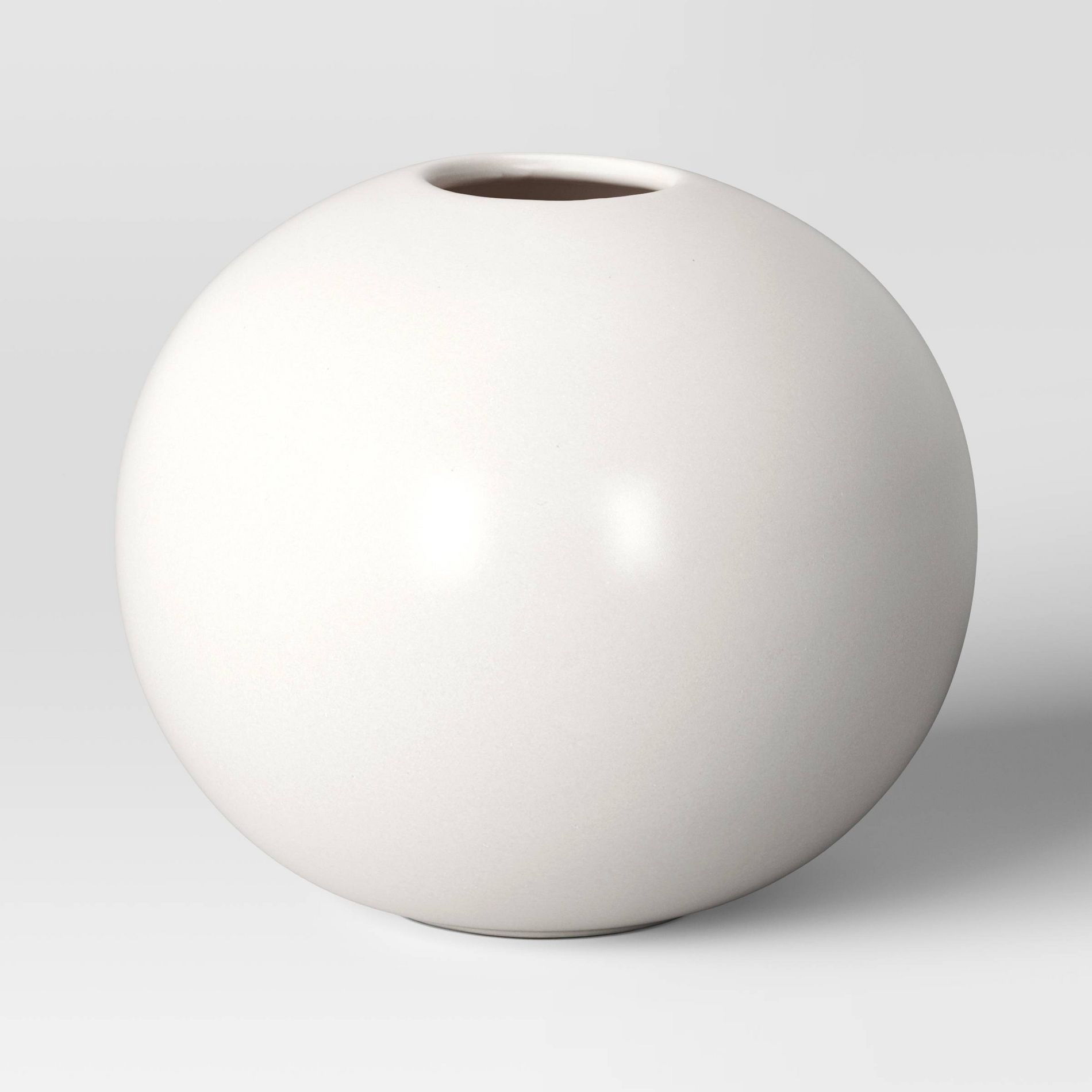 Ceramic Round Decorative Vase White - Room Essentials™