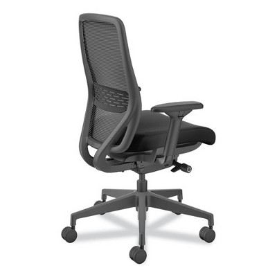 Black Mesh Adjustable Task Chair with Swivel Base