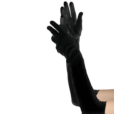 Adult Velvet Gloves Black Halloween Costume Handwear