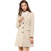 INSPIRE CHIC Women's Notched Lapel Single Breasted Outwear Fall coat - 3 of 4