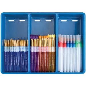 Royal & Langnickel Big Kid's Choice Classroom Specialty Brushes, Assorted Brush Types, Assorted Sizes, Set of 90 - 1 of 4