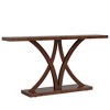 Resenkos Entryway Table, Console Sofa Table,63" Farmhouse Console Table, Industrial Wood Sofa Entryway Table Brown - 3 of 3
