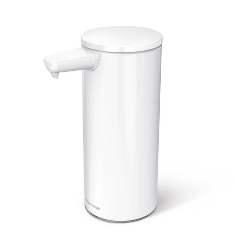 simplehuman 8 fl. oz. Compact White Sensor Pump for Soap Lotion or