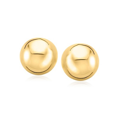 Ross-Simons Italian 18mm 14kt Yellow Gold Dome Earrings