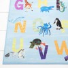 Eric Carle Alphabet Area Kids' Rug (6'6"x9'5") Blue - Home Dynamix: Playroom & Bedroom Typography Rug - 3 of 4