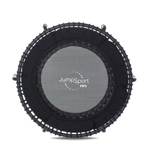 JumpSport 370 PRO Indoor Heavy Duty Lightweight 39-Inch Fitness Trampoline, Black - 1 of 4