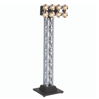 Lionel 682012 Plug Expand Play Electric O Gauge Single Floodlight Tower Model Train Accessory for Locomotive Layout Display with LED Lights