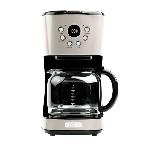 Drip Coffee Maker with Timer Strength Control and Coffee Pot Programmable Coffee Maker Black