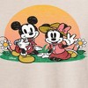 Women's - Disney - Mickey Minnie Sunset Oversized Graphic T-Shirt - 2 of 4