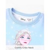 Disney Frozen Elsa Toddler Girl Sequin Dress Character Print Ruffle Sweatshirt Dress Long Sleeve Dresses - 4 of 4