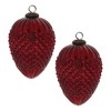 Hobnail Glass Cone Ornament (Set of 2) - 2 of 3