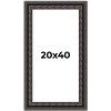 PosterPalooza | Panoramic 3.5" Wide Ornate Black Frame - UV Acrylic, Foam Board Backing, Hanging Hardware - 2 of 4
