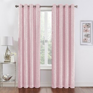 GoodGram 2 Pack Hotel Thermal Grommet 100% Blackout Window Curtain Panels - 1 of 1