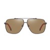 Anna-Kaci Men's Fashion Two Tone Box Polarized Sunglasses UV400 Protection - 2 of 4