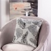Livie Pillow - White/Black - 18"X18" - Safavieh - 2 of 3