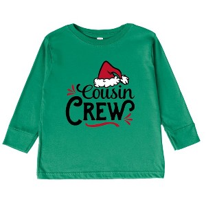 The Juniper Shop Cousin Crew Santa Hat Toddler Long Sleeve Tee - 1 of 3