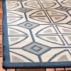 Courtyard CY7017 Power Loomed Indoor/Outdoor Runner Rug - Beige/Navy - 2'3"x6'7" - Safavieh. - 4 of 4