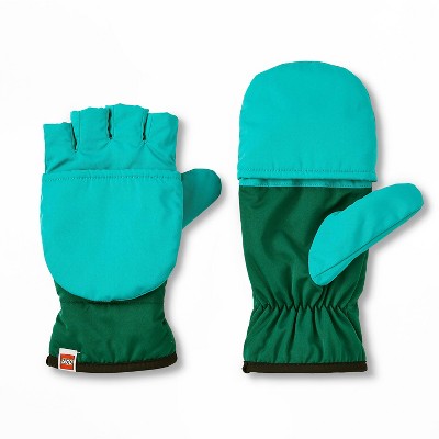 Kids' 4-7 Color Block Convertible Mittens - LEGO® Collection x Target Teal/Green