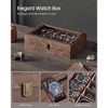 SONGMICS Watch Box, 12-Slot Watch Case with Large Glass Lid, Removable Watch Pillows, Watch Box Organizer, Gift for Loved Ones - 3 of 4