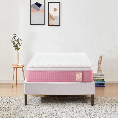 GDFStudio Cecil 12" Memory Foam Cool Knitted Cover Individual Pocket Hybrid Mattress
