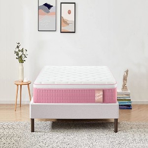 GDFStudio Cecil 12" Memory Foam Cool Knitted Cover Individual Pocket Hybrid Mattress - 1 of 4