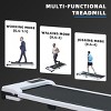 SEVOBAL Walking Pad Running 2.0HP Cushioned Belt Folding Portable Treadmill Spacious Surface Under Desk for Home Gym Office, White, 47.6"*19.1"*4.92" - 4 of 4
