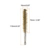Unique Bargains Sturdy Wear-resistant 1/4" Hex Shank Handle Cleaning Brass Bore Brush - 2 of 4