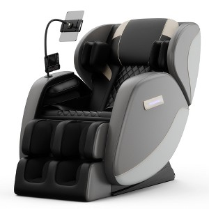 Massage Chair Recliner with Zero Gravity and Full Body Air Pressure with Footrest, Bluetooth Audio, and Ambient Lighting - 1 of 4