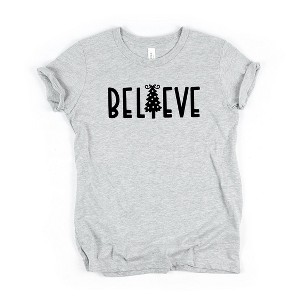 The Juniper Shop Believe Tree Toddler Short Sleeve Tee - 1 of 2