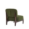 Vatros Modern Boucle Lounge Chair with Solid Wood Frame - 3 of 4