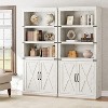 Farmhouse Bookshelves and White Bookcases with Doors for Home Office, Living Room, Bedroom - 3 of 4