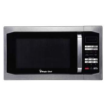 Magic Chef MCM1611ST 1100 Watt 1.6 Cubic Feet Microwave with Digital Touch Controls and Display, Black
