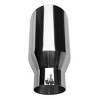 GOTGELIF 4" Inlet 6" Outlet 12" Long Stainless Steel Car Exhaust Tip Exhaust Muffler with Rolled Edge - 3 of 4