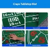GSE 36"x72" Craps Layout Felt with Instructions, Las Vegas Style Casino Dice Game Tabletop Mat - 3 of 4