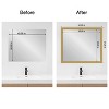 Amanti Art Mirror Makeover Bathroom Mirror Frame Border Kit - Fully Assembled Peel and Stick Frame - Mirror NOT Included - Grace Brushed Gold Trim - 4 of 4
