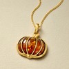 Ross-Simons Amber Pumpkin Pendant Necklace in 18kt Gold Over Sterling - 4 of 4