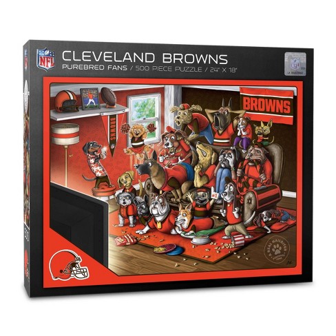 MasterPieces Game Day 500 Piece Jigsaw Puzzle for Adults - NFL Cleveland  Browns Locker Room - 15x21