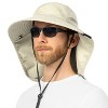 SUN CUBE Wide Brim Sun Hat with Neck Flap, UPF50+ Hiking Safari Fishing Hat for Womens, Sun Protection Beach Hat - 2 of 4