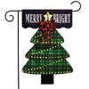 Briarwood Lane Christmas Garden Flag 12x18 For Outdoor Merry and Bright Tree Burlap For Christmas Garden Flag Flags For Outside - 2 of 4