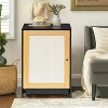 LunaLulinlk E-Black Indoor cat house with lid, hidden litter box fence, cat furniture cabinet with lid - 3 of 4