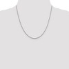 Black Bow Jewelry 1.4mm 14k White Gold Diamond Cut Open Franco Chain Necklace - 2 of 4