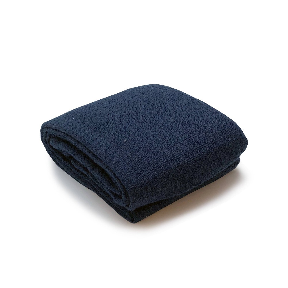 Photos - Duvet 39"x59" Personal Travel Blanket Navy - Travel Fresh: Lightweight, Woven Polyester, Machine Washable, All Ages