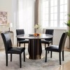 VECELO Upholstered Dining Chairs Parsons Chairs Modern Armless With High Back Wooden Legs for Kitchen/Living Room Set of   2 / 4 / 6 - 2 of 4