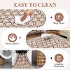 Nasitip Area Rug Soft Contemporary Carpet, Geometric Checkered Floor Cover Ultra-Thin Modern Diamond Pattern Rug for Bedroom Office - 3 of 4