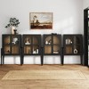 Nathan James Set of 4 Shadow Storage Cabinet Black - 2 of 4