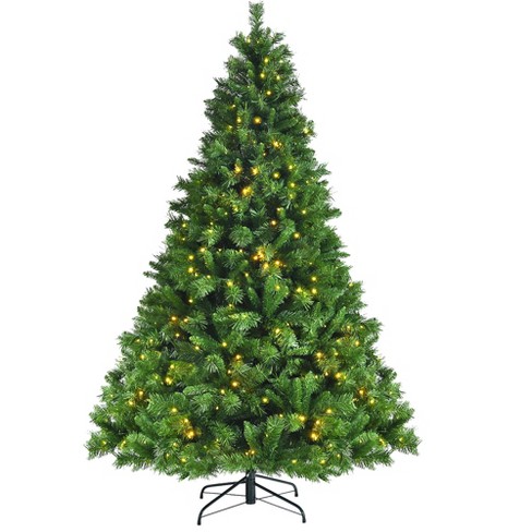 7ft Premium Christmas Tree with LED Lights, Adjustable Platforms & Met –  Holiday Celebration Trees