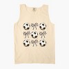 Simply Sage Market Soccer Ball Bows Stacked Garment Dyed Tank - 3 of 3