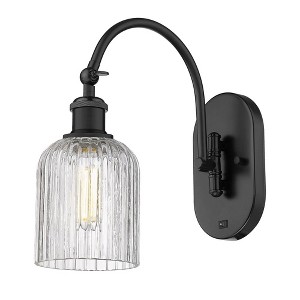 Bridal Veil - 1 Light Arm Swivels Side to Side Wall Sconce In Art Deco Style-12.5 Inches Tall and 5 Inches Wide - 1 of 1